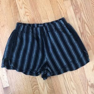 Brandy Melville Black Striped Shorts